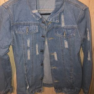 A light washed denim/jean jacket